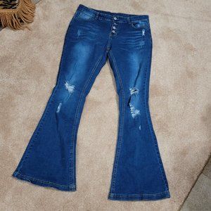 Jeans w/ button fly size med..
